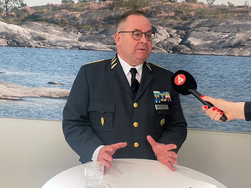 Sveriges ÖB Michael Claesson fotograferad i samband med att 30 försvarschefer möttes i Paris tidigare i veckan. Wiktor Nummelin/TT