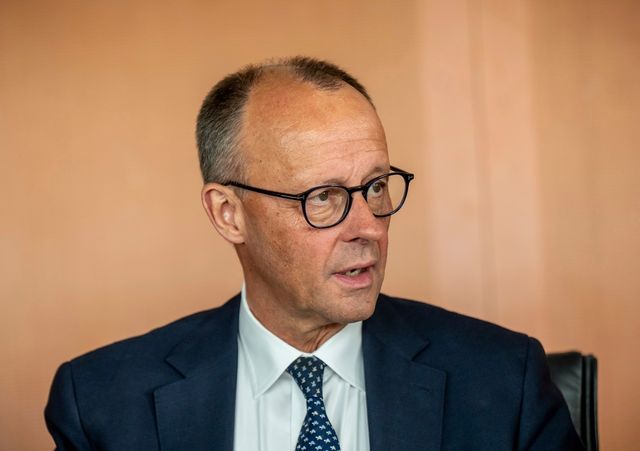 Tysklands förbundskansler Friedrich Merz. Foto: Michael Kappeler/AP/TT