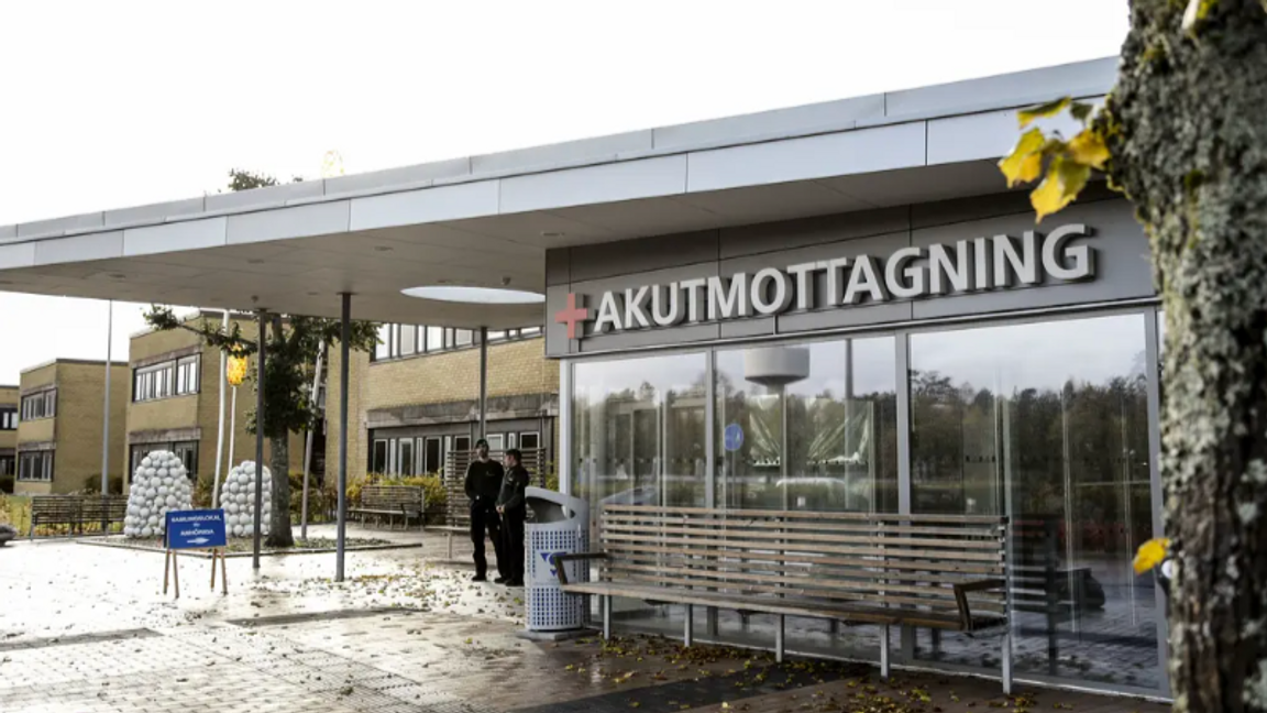 Entrén till akutmottagningen på Norra Älvsborgs Länssjukhus (NÄL). Foto: Björn Larsson Rosvall/TT