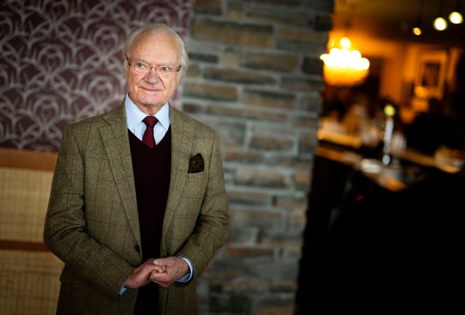 Kung Carl Gustaf deltar traditionsenligt vid Folk och försvars rikskonferens i Sälen. Foto: Pontus Lundahl/TT