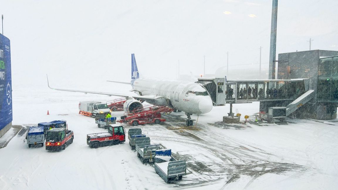 Ett SAS-plan på norska Gardermoen. Foto: BEATE OMA DAHLE/NTB/TT