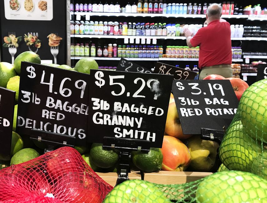 Färska inflationssiffror från USA. Arkivbild. Foto: Brynn Anderson AP/TT