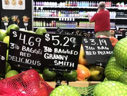 Färska inflationssiffror från USA. Arkivbild. Foto: Brynn Anderson AP/TT