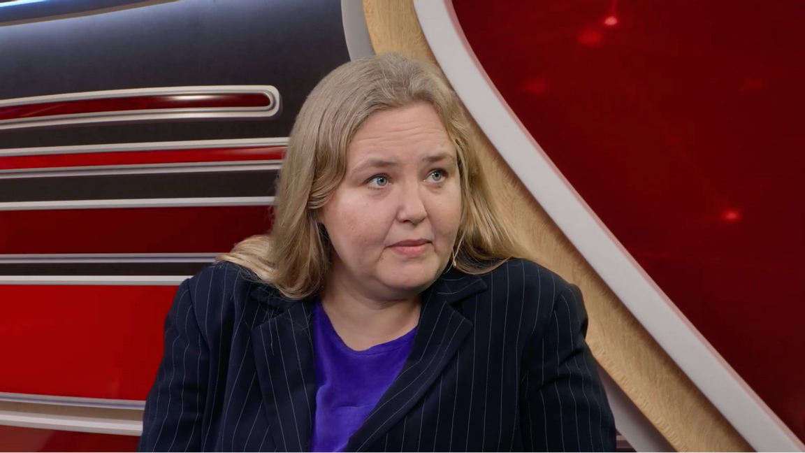 Ida Gabrielsson, ekonomisk-politisk talesperson för Vänsterpartiet. Foto: Skärmdump/Dagens PS/YouTube