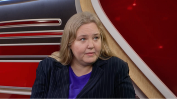 Ida Gabrielsson, ekonomisk-politisk talesperson för Vänsterpartiet. Foto: Skärmdump/Dagens PS/YouTube