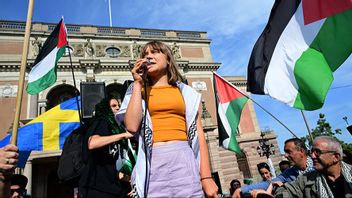Greta Thunberg vid demonstrationen den 14 juni. Foto: Jonas Ekströmer/TT