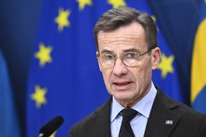 Statsminister Ulf Kristersson (M). Bilden togs den 21 november. Foto: Henrik Montgomery/TT