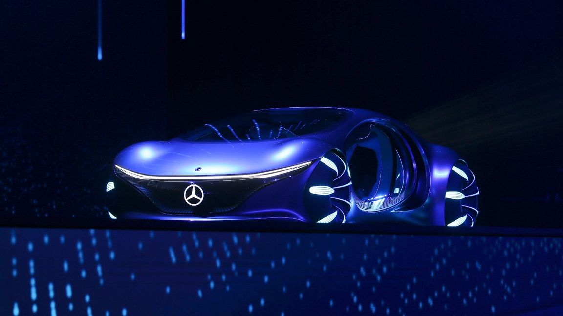 En Mercedes-Benz Vision AVTR i Las Vegas. Foto: Ross D. Franklin/AP/TT 