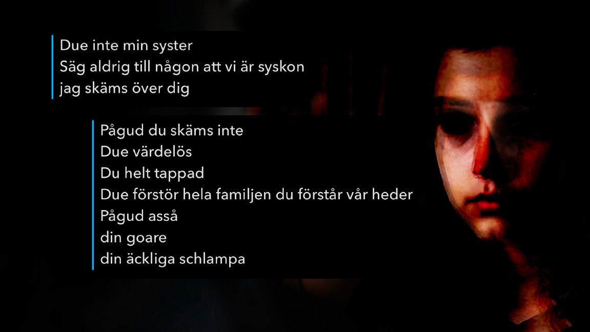 Textmeddelanden från en av bröderna.