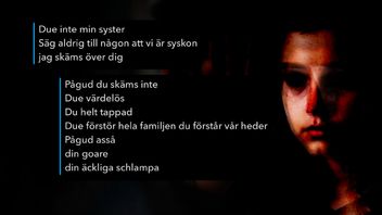 Textmeddelanden från en av bröderna.