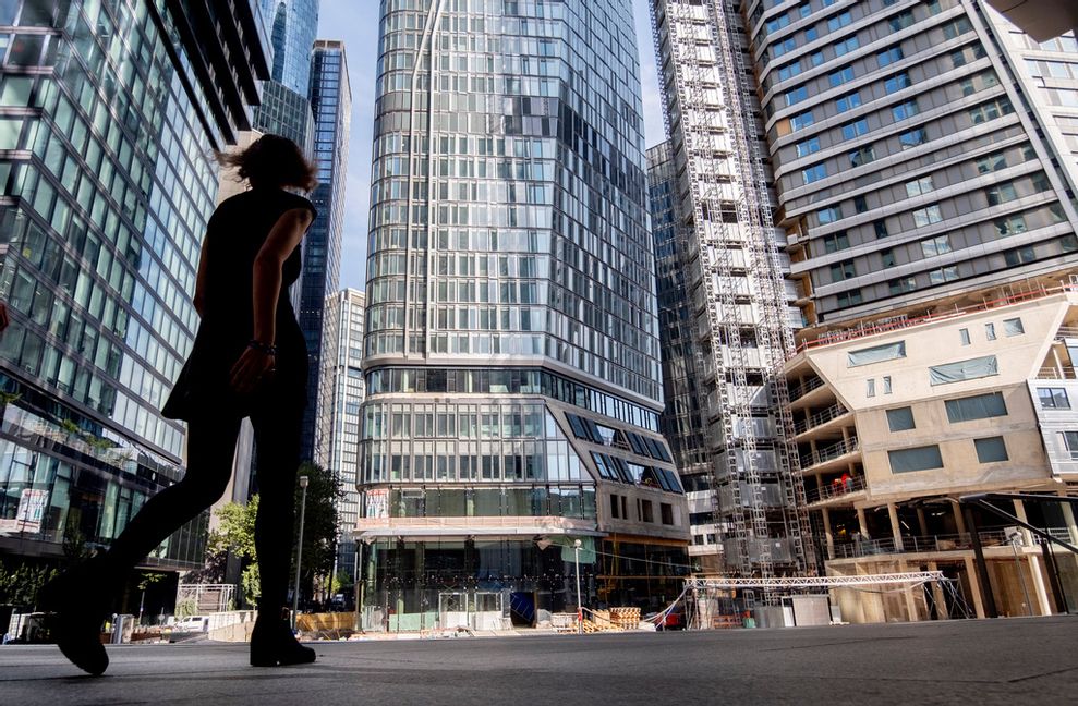 Centrala Frankfurt i Tyskland.  Michael Probst/AP