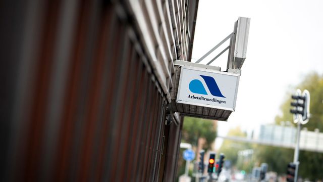 Arbetsförmedlingen i centrala Skellefteå. Foto: Pontus Lundahl / TT /