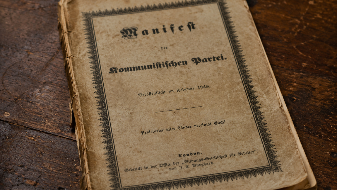 Svenska socialister tycks ha haft sin intellektuella topp 1848 när Manifestet publicerades. Bild: AI