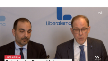 Liberalernas landsmöte startade 212 167 gånger på SVT Play. Foto: Skärmdump SVT Play