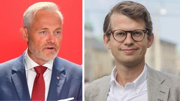 T.h. Jonas Attenius (S), t.v. Axel Darvik (L). Foto: Lars Schröder/TT/Liberalerna.