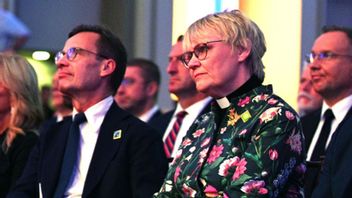 Statsminister Ulf Kristersson och hans hustru Birgitta Ed.Foto: Pool Moncloa 