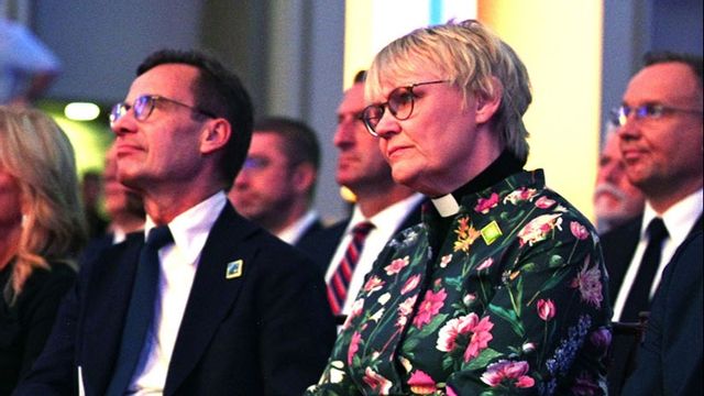 Statsminister Ulf Kristersson och hans hustru Birgitta Ed.Foto: Pool Moncloa 