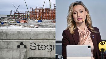 Här ska ståltillverkningen ske. Foto: Joakim Ståhl SVD / TT / . närings- och energiminister Ebba Busch. Foto: Anders Wiklund / TT /