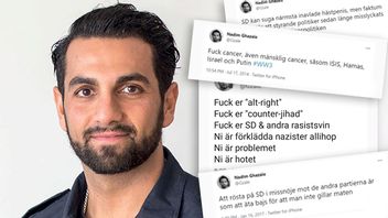 Polisen Nadim Ghazale är känd som debattör och medverkar även i SVT:s ”Veckans brott”. Bilden är ett montage. Foto: Polisen/Twitter