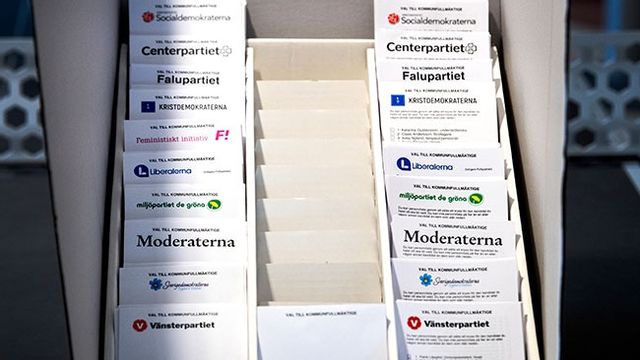 Bild från det kommunala omvalet i Falun 2019. Bild: Ulf Palm / TT