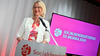 Helene Fritzon tycks inte ha lyckats elektrifiera sina väljare. Foto: Claudio Bresciani/TT