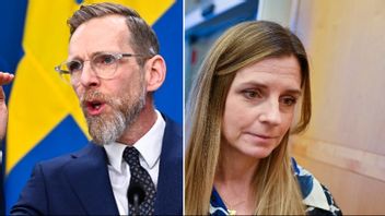 Jakob Forssmed och Liza-Maria Norlin (KD). Foto: Henrik Montgomery, Pontus Lundahl/TT