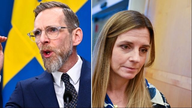 Jakob Forssmed och Liza-Maria Norlin (KD). Foto: Henrik Montgomery, Pontus Lundahl/TT