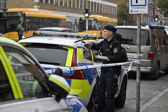 En man misstänks ha blivit skottskadad i centrala Malmö. Foto: Johan Nilsson/TT