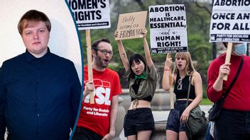 Abortförespråkare demonstrerade i Chicago i onsdags, 11 maj. Foto: Ashlee Rezin/Chicago Sun-Times via AP/TT