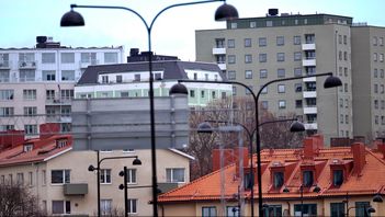 Bostadspriserna fortsatte att sjunka i juli. Arkivbild. Janerik Henriksson/TT