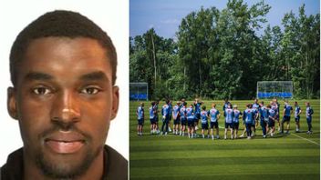 Laurino Nanga tränade tillsammans med ungdomslandslaget. Foto: Polisen/Faksimil, Svff/Facebook