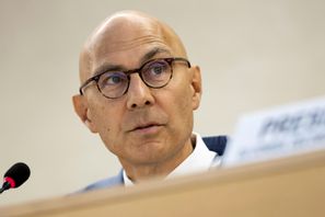 FN:s människorättschef Volker Türk varnar för att ”risken för att våldet eskalerar i hela regionen aldrig har varit högre". Arkivbild. Salvatore Di Nolfi/AP/TT