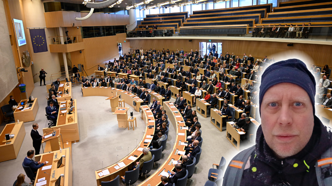 ”Vad ni än gör, se till att hamna här. Då är ni hemma.” Foto: Fredrik Sandberg/TT