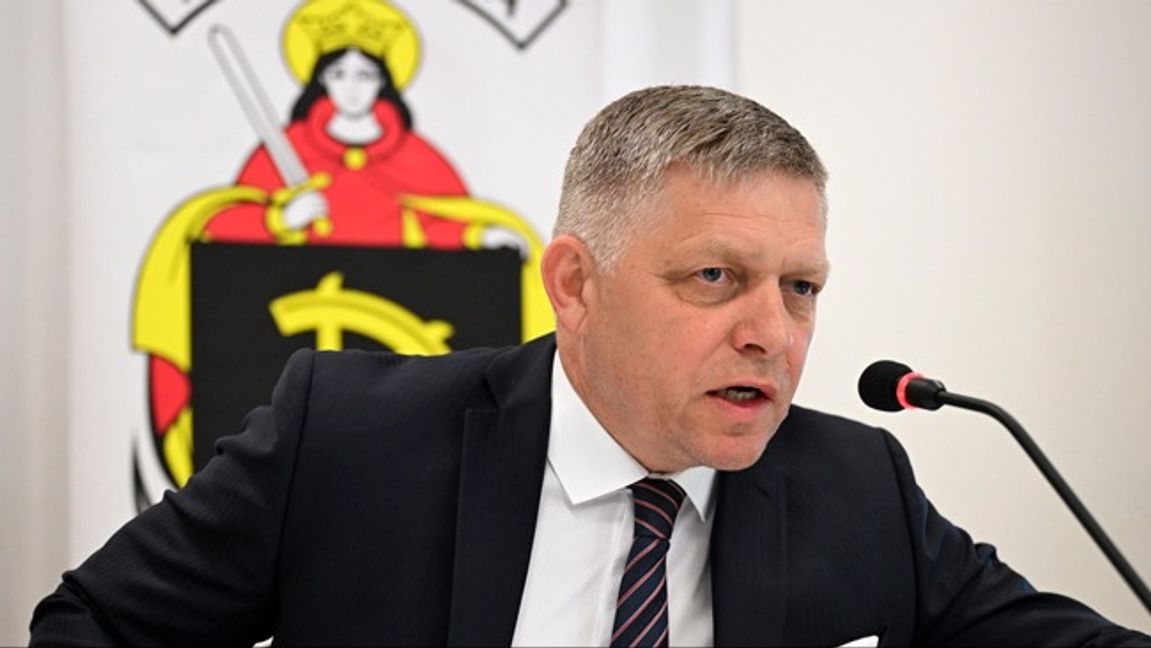 Slovakiens premiärminister Robert Fico. Arkivbild. Foto: AP