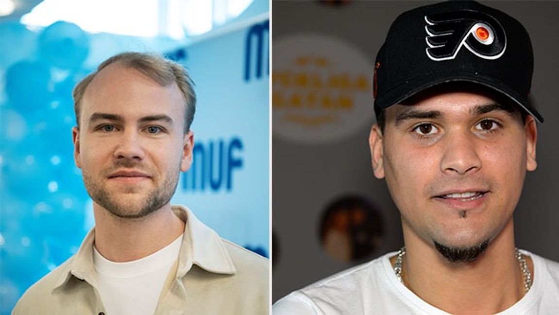 T.v Douglas Thor, t.h Daniel Monserrat. Bild: Caisa Rasmussen/TT/ Anders Wiklund/TT