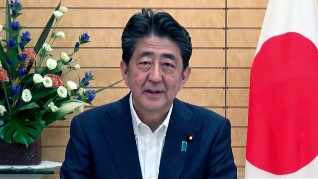 Japans tidigare premiärminister Shinzo Abe. Foto: AP/TT