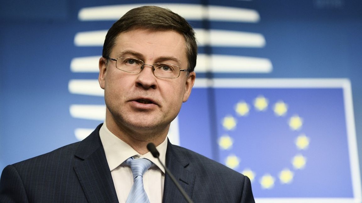 Valdis Dombrovskis.
Foto: Johanna Geron/AP.