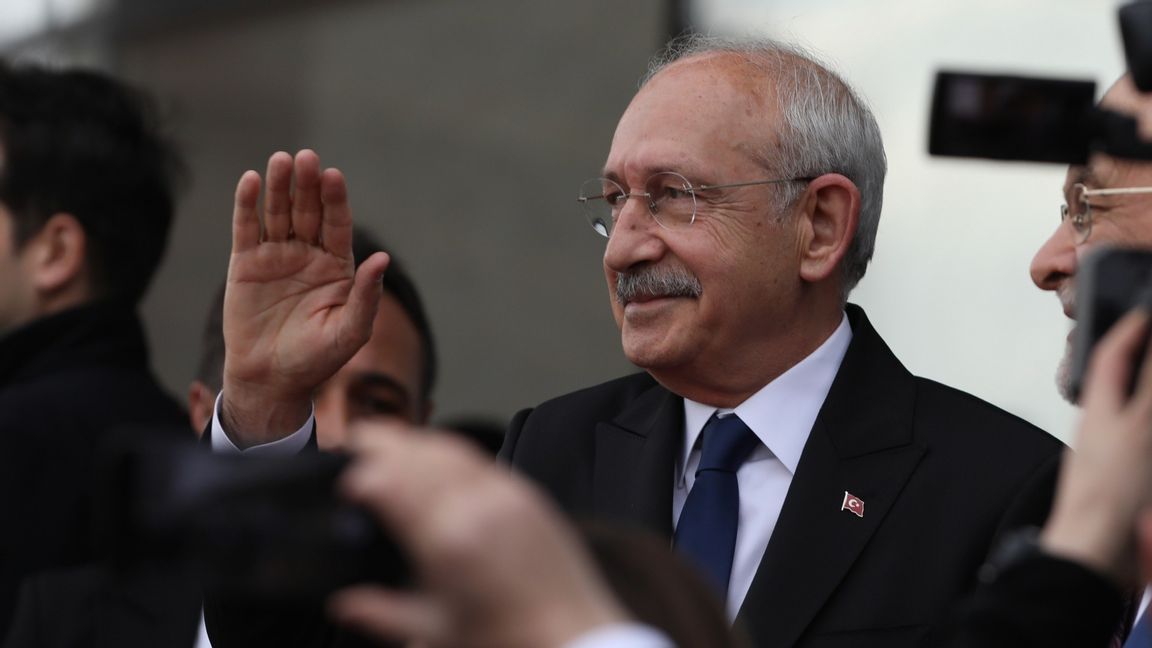 Kemal Kiliçdaroglu, partiledare för Republikanska folkpartiet (CHP). Foto: Burhan Ozbilici/AP/TT 