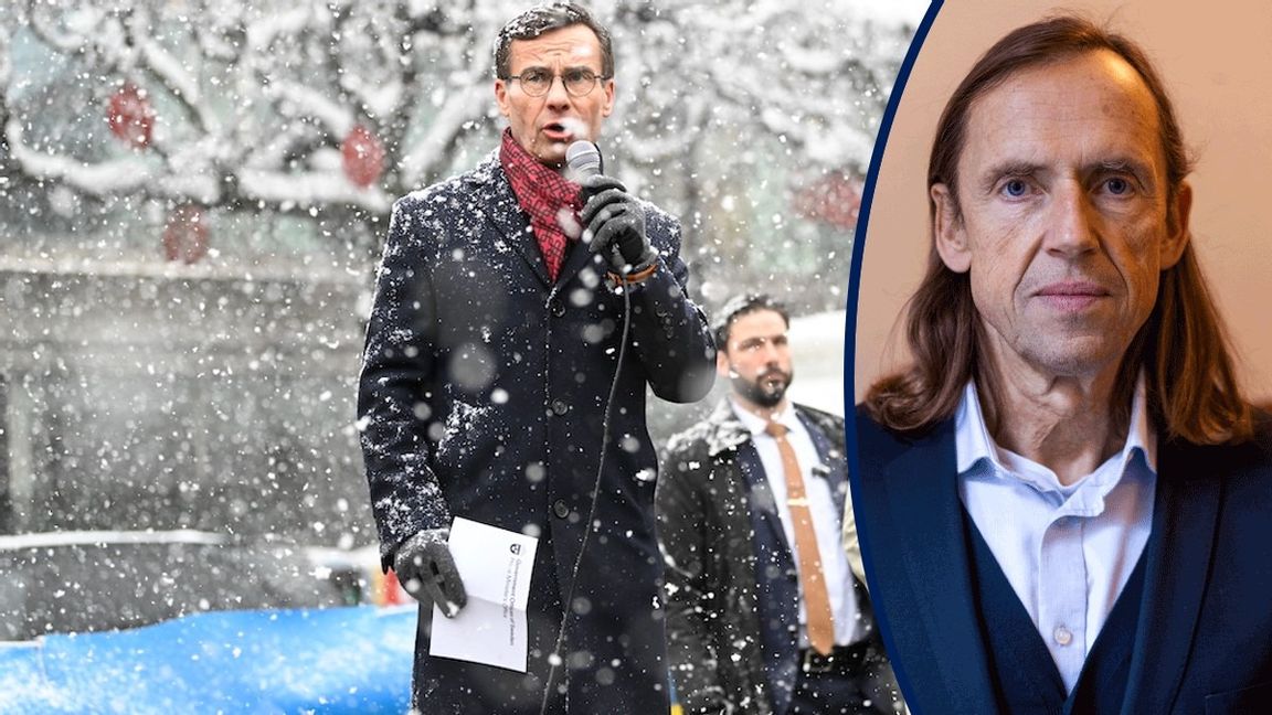 Det är rätt kyligt i opinionen också för Ulf Kristersson (M) och hans regering. Foto: Fredrik Sandberg/TT