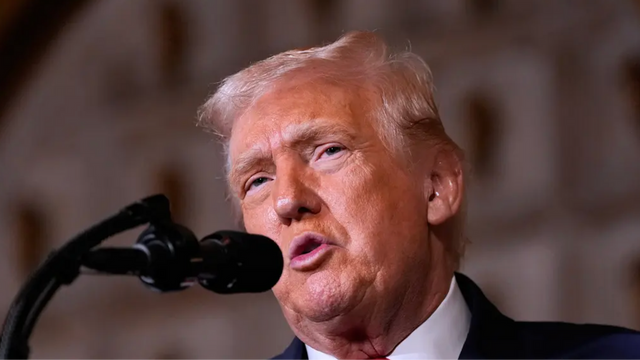 President Donald Trump meddelar att amerikansk militär har genomfört en ”kraftfull och dödlig attack” mot IS-terrorister i nordvästra Nigeria. Foto: Alex Brandon/AP/TT