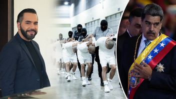 El Salvadors president Nayib Bukele, megafängelset CECOT och Venezuelas president Nicolás Maduro. Foto: Manuel Balce Ceneta/Ariana Cubillos/AP/TT