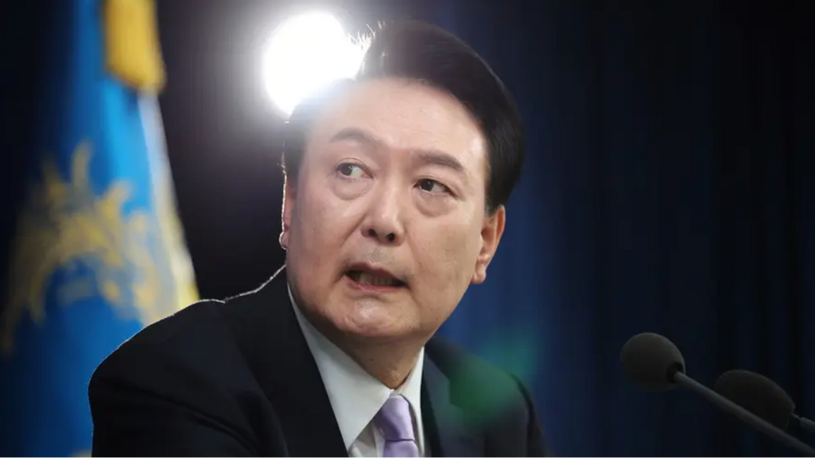 Sydkoreas president Yoon Suk-Yeol. Foto: Kim Hong-Ji/AP/TT