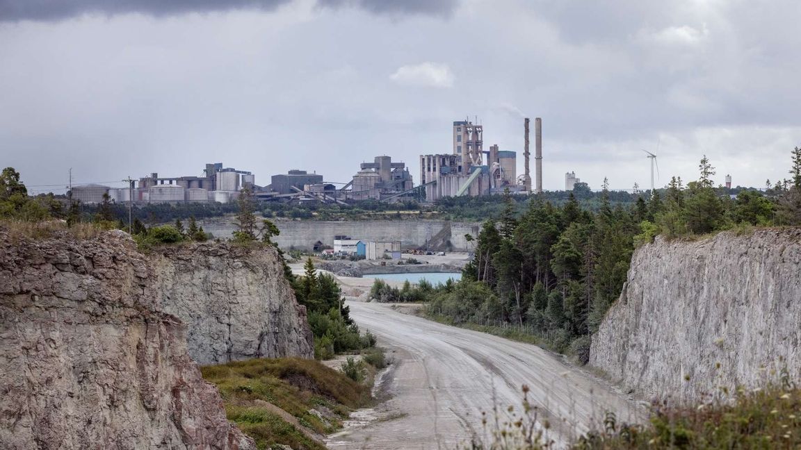 Cementas fabrik i Slite på Gotland Foto: Karl Melander/TT