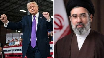 Trump och Mojtaba Khameneis. Foto:  Joyce N. Boghosian/The White House, Iran Military Monitor/X