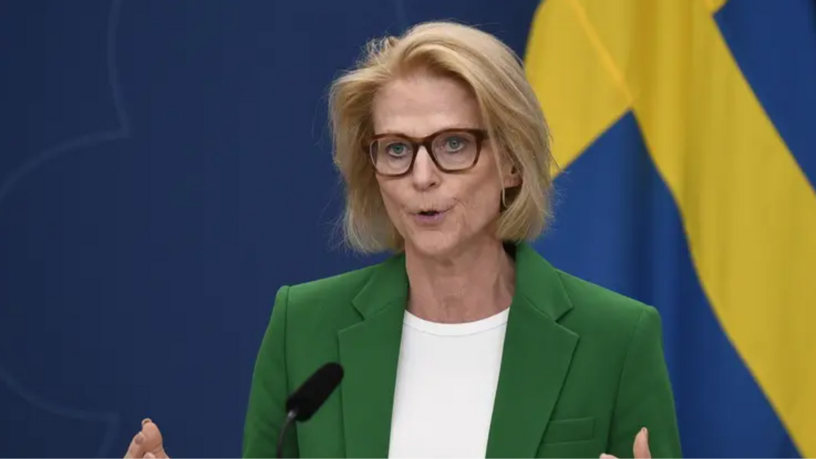 Sveriges finansminister Elisabeth Svantesson (M). Foto: Viktoria Bank/TT