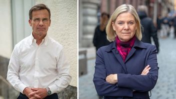 Ulf Kristersson och Magdalena Andersson. Foto: Fredrik Wennerlund/Moderaterna/Mathias Hansson.