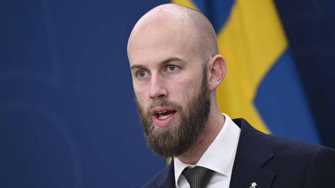 Minister för civilt försvar, Carl-Oskar Bohlin (M), KU-anmäls. Arkivbild. Foto: Pontus Lundahl/TT