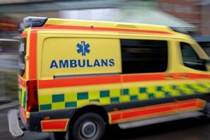 Två personer har förts till sjukhus i Norrköping. Arkivbild. Foto: Björn Larsson Rosvall/TT