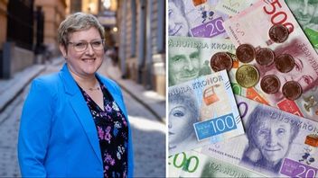 Madeleine Jakobsson (C), kommunstyrelseordförande i Nordmaling. Foto: Pressbild/Fredrik Sandberg/TT