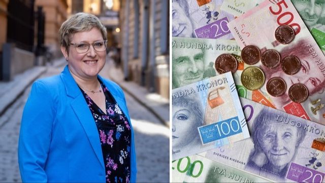 Madeleine Jakobsson (C), kommunstyrelseordförande i Nordmaling. Foto: Pressbild/Fredrik Sandberg/TT